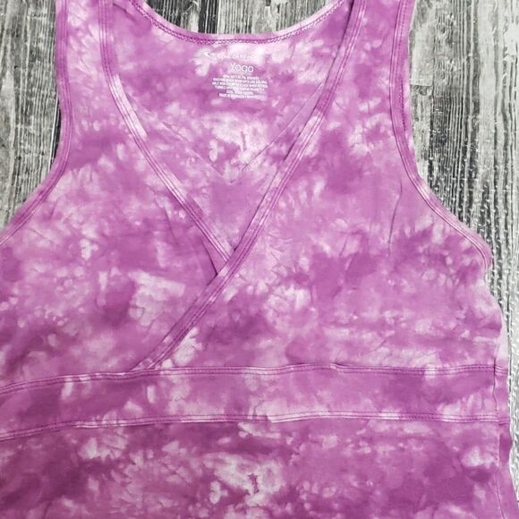 TEK GEAR PINK TIE-DYE YOGA TANK, SIZE SMALL - Picture 5 of 6